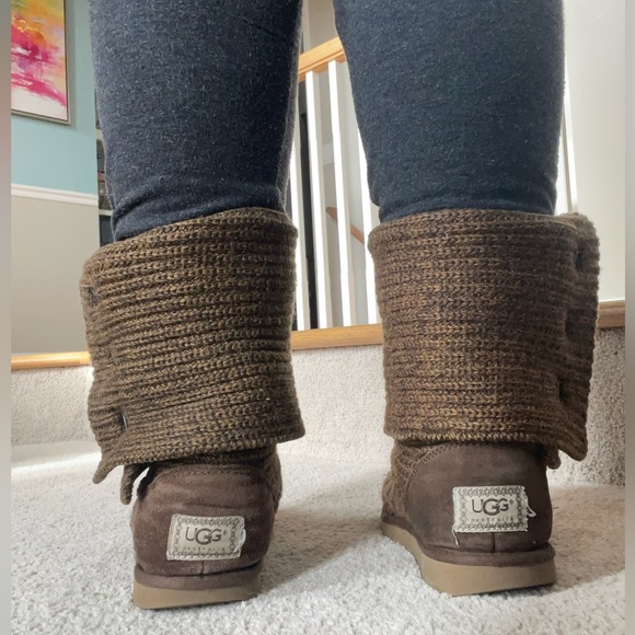 Brown Knit UGGs Women’s size 8 - Picture 13 of 16